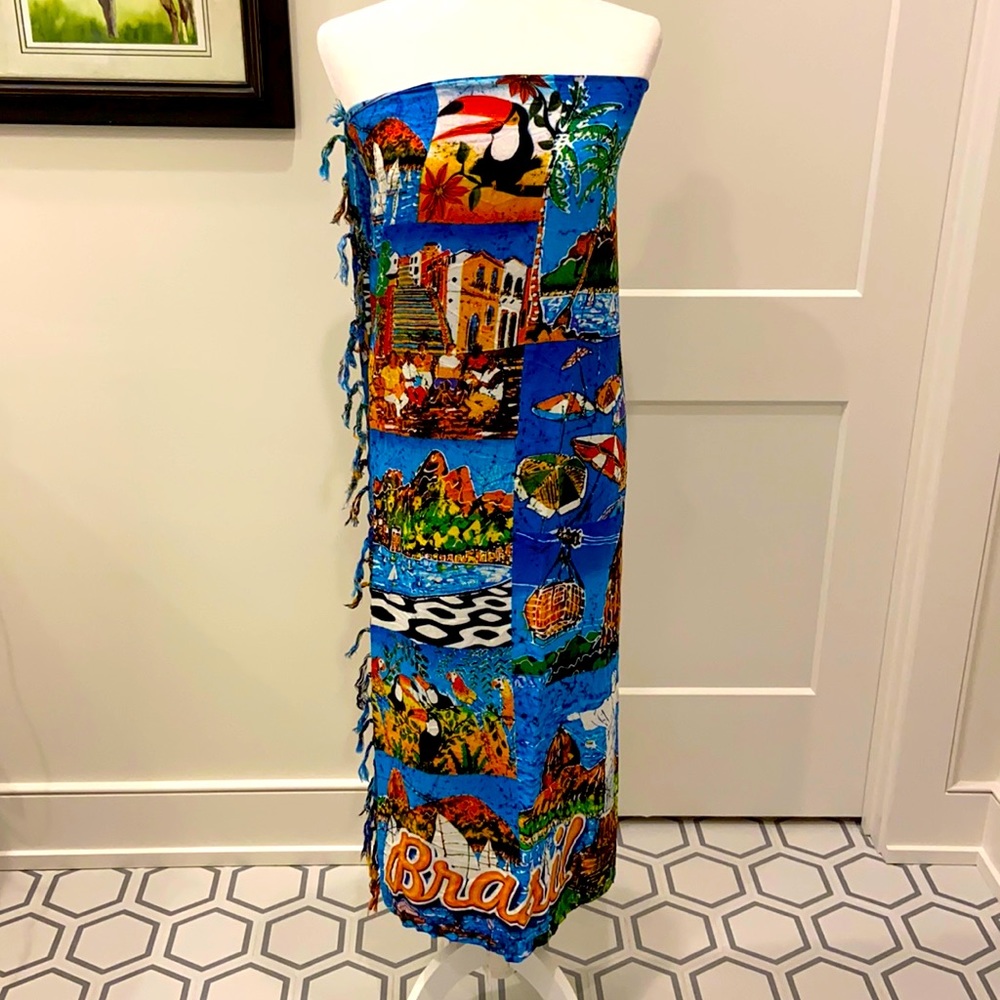 WAMP Sarong - Beach Coverup - From Brazil - NWT